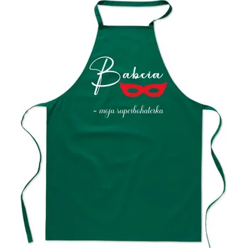 Kuchyňská zástěra Kuchyňská zástěra Dárek od vnoučat pro babičku - Moje babička Superhrdina