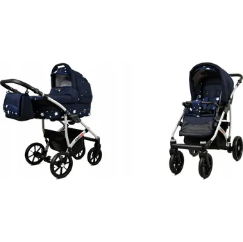 Kočárek Dětský kočárek 2v1 BabyLux LARGO – sporťák a hluboká korba, lehký, s taškou