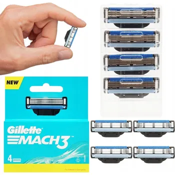 Příslušenství k holicímu strojku Gillette Mach 3 SPORT 4 ks Náhradní hlavice do holicího strojku ORIGINÁL