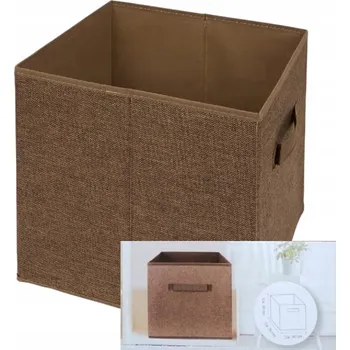 Úložný box Textilní organizér Krabička koš Skříň Šatník Prostorný Home Accents hnědý