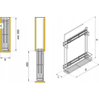 Moto oblečení NOMET MINI CARGO NA RUČNÍKY 15cm P22 W-2315M