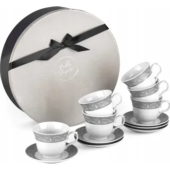 Tadar Bella Feguro Grigio porcelánový Šálek 250 ml 6 ks