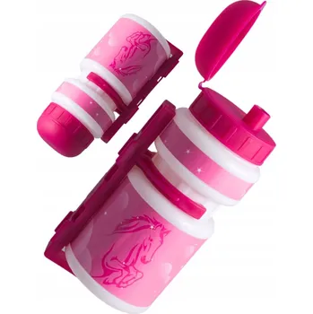 Košík na láhev Lahev Na Pití M-Wave horse 300 ml růžový
