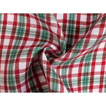 Vánoční dekorační metráž káro s lurexem, barva 5 (100 g/m²) zelená červená