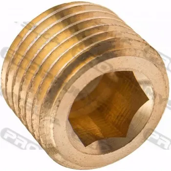 Fitinka Zátka inbus DIN 906 R1/2 mosaz