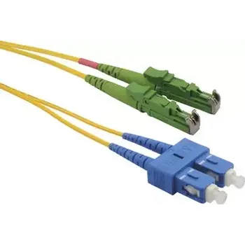 Síťový kabel Solarix optický kabel E2000-SC APC-UPC 2m (SXPC-E2000/SC-APC/UPC-OS-2M-D)