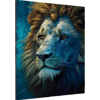 Obraz Dovido Obraz modro-zlatý lev