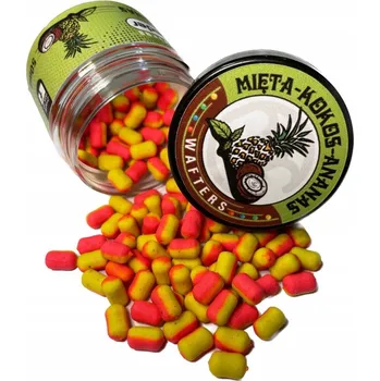 Boilies KULIČKY MAGIC FEEDER WAFTERS MÁTA-KOKOS-ANANAS RŮŽOVO-ŽLUTÉ 7mm