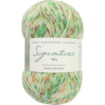 Příze Příze West Yorkshire Spinners Signature 4ply Butterflies 1246 green hairstreak
