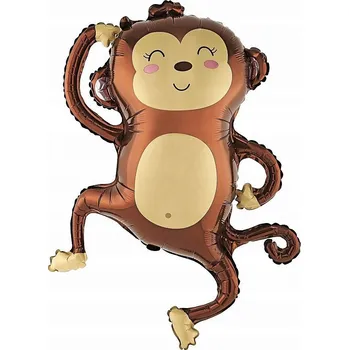 Balónek Fóliový balónek OPICE Zvířata Zoo 61x78cm