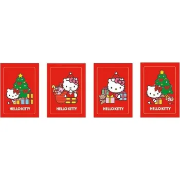 Hello Kitty mini přání 6ks Vánoce
