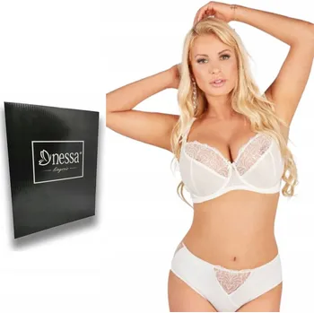 Podprsenka Nessa Sonata N500 ecru vyšívaná podprsenka měkká 85L SOFT