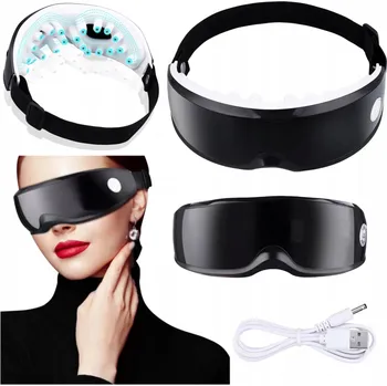 Masážní přístroj MASÁŽNÍ PŘÍSTROJ NA OČI SPÁNKY MASÁŽNÍ BRÝLE VIBRAČNÍ MASKA NA UNÁVENÉ OČI