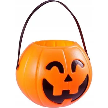 Dóza na potraviny Halloweenské vědro nádoba dýně na bonbóny velké, kvalitní provedení