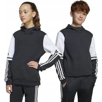 Chlapecká mikina DĚTSKÁ MIKINA ADIDAS SQUADRA 25 SWEAT HOODY ČERNÁ JE2768 vel. 128 cm
