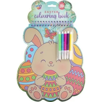 omalovánky Velikonoční omalovánky, fixy, samolepky - zajíček