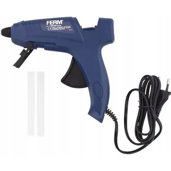Průmyslové lepidlo PISTOLE NA HORKÉ LEPIDLO 11mm 70W FERM MODEL GGM1005 + 2x lepidlo