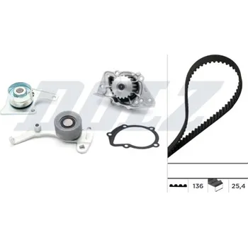 Rozvod motoru Vodní pumpa + sada ozubeného řemene DOLZ KD012