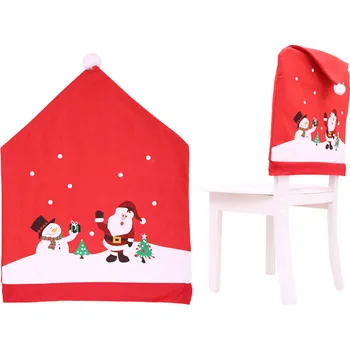 Potah na židli Vánoční červený potah na židli 60 cm x 48 cm 1 ks