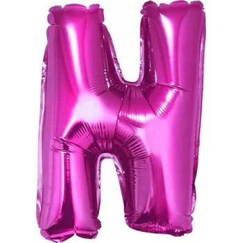 Balónek Fóliový balónek písmeno "N" růžový 35 cm