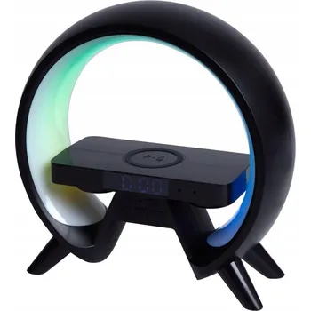 Budík Digitální budík Xtronic 24 x 24 cm s indukční nabíječkou a LED osvětlením