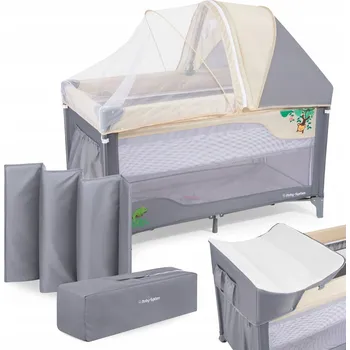 Dětská postýlka Cestovní postýlka Moby System 68 x 128 cm, vícebarevná