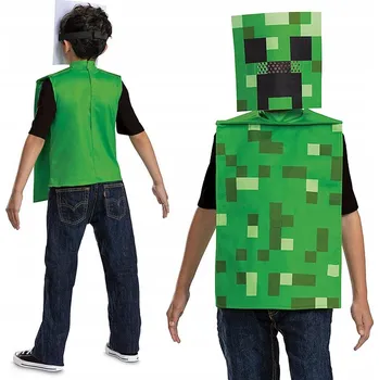 Karnevalový kostým Kostým Kostým Creepera Minecraft Creeper Karnevalový kostým XS 3-4 roky
