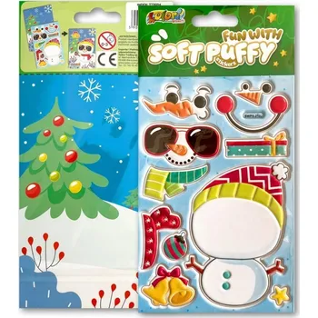 samolepka SAMOLEPKY PUFFY FUN WITH SNOWMAN, PENMATE