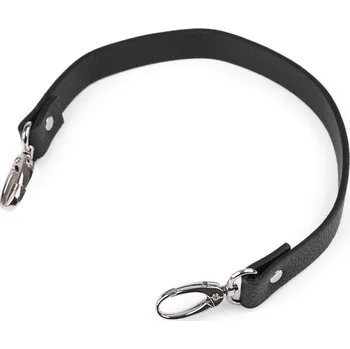 Koženkové ucho s karabinami na kabelku délka 41-43 cm