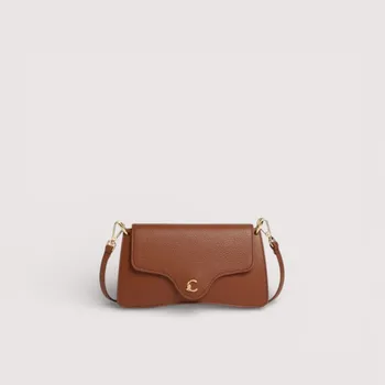 Kabelka COCCINELLE C-ME KOŽENÁ MINI BAG COGNAC SS26