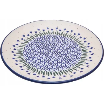 Talíř Mělký jídelní talíř Ceramika Artystyczna Bolesławiec 25,5 cm