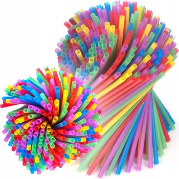 Brčka plastové Papstar brčka na nápoje jednoduché brčka 500 ks