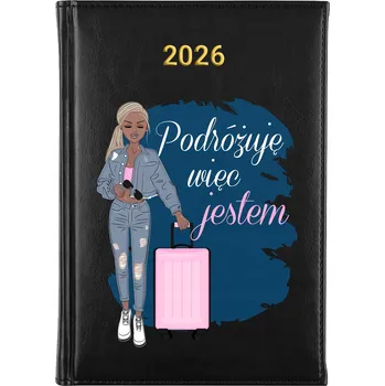 Kalendář Knižní kalendář 2026 A5 FunnyCase černý