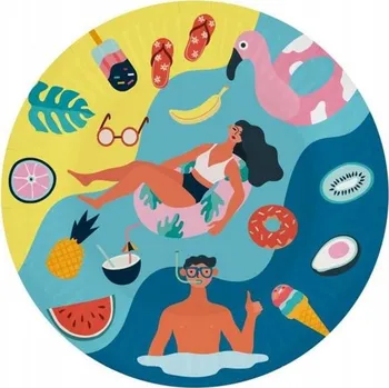 Talíř Letní talíře GoDan 18 cm 6 ks