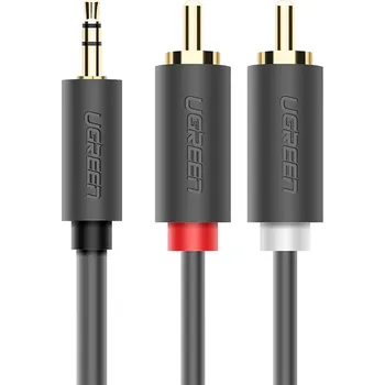 Audio kabel Kabel Ugreen AV102 minijack (3,5 mm) – 2x RCA (cinch) 1 m