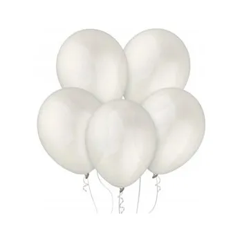 Balónek Balónky Decomex 11, metalické perleťově bílé, 100 ks