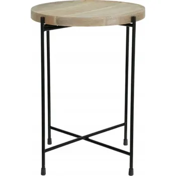 Konferenční stolek Stolek Allbrand kulatý 35 x 35 x 47 cm černý