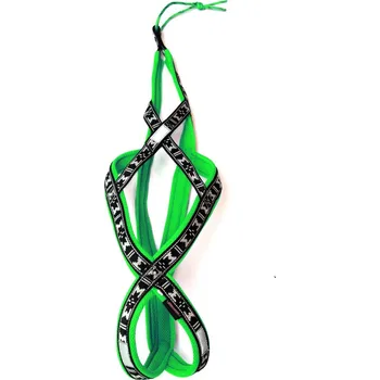 Postroj pro psa ManMat postroj RUN LONG - zelená + stříbrná EXL starý vzor