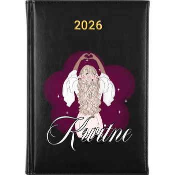 Kalendář Knižní kalendář 2026 A5 FunnyCase černý