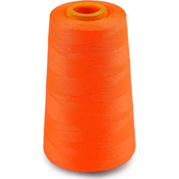 Nit Polyesterové nitě pro overlocky i klasické šití návin 3000 yards PES 40S/2 Varianta: 12 (6024) oranžová neon, Balení: 1 ks