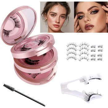 Umělé řasy MAGNETICKÉ ŘASY 8 PÁRŮ OPAKOVANĚ POUŽITELNÝ IDEÁLNÍ DÁREK + PINZETA