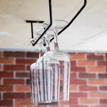 Stojan na víno Stojan na skleničky na víno černý, Olympia 255 mm