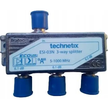 Bezpečnostní kamera Rozbočovač 3-cestný TVSAT DVBT model ESI-03N TRATEC TECHNETIX 5-1000 MHz