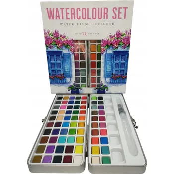 Vodová barva Akvarelové barvy Cardsplitter 70 ks