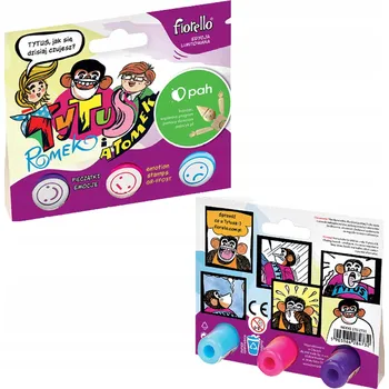Dětské razítko VTIPNÉ RAZÍTKA STEMPLE NA UČENÍ EMOCÍ TYTUS 3 KS KREATIVNÍ