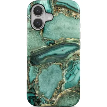 Pouzdro na mobilní telefon Kryt iPhone 16 AURIX MagSafe Emerald Glow (obal neboli pouzdro na iPhone 16)