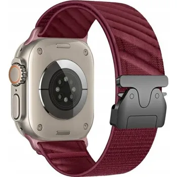 Řemínek na hodinky Nylonový řemínek Beline Oblique pro Apple Watch 38/40/41mm červený