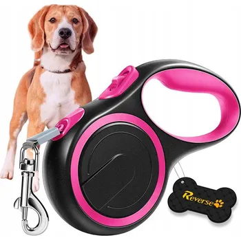 Vodítko pro psa Vodítko pro PSA SILNÉ POPRUH S BLOKACÍ RŮŽOVÉ 8 m 50 kg