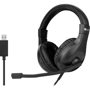 Elektronika Sluchátka k PC C-TECH MHS-05, USB černá