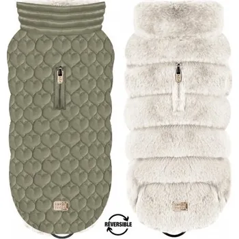 Obleček pro psa Oboustranný kabátek pro psy Milk & Pepper Candice Velikost: 23